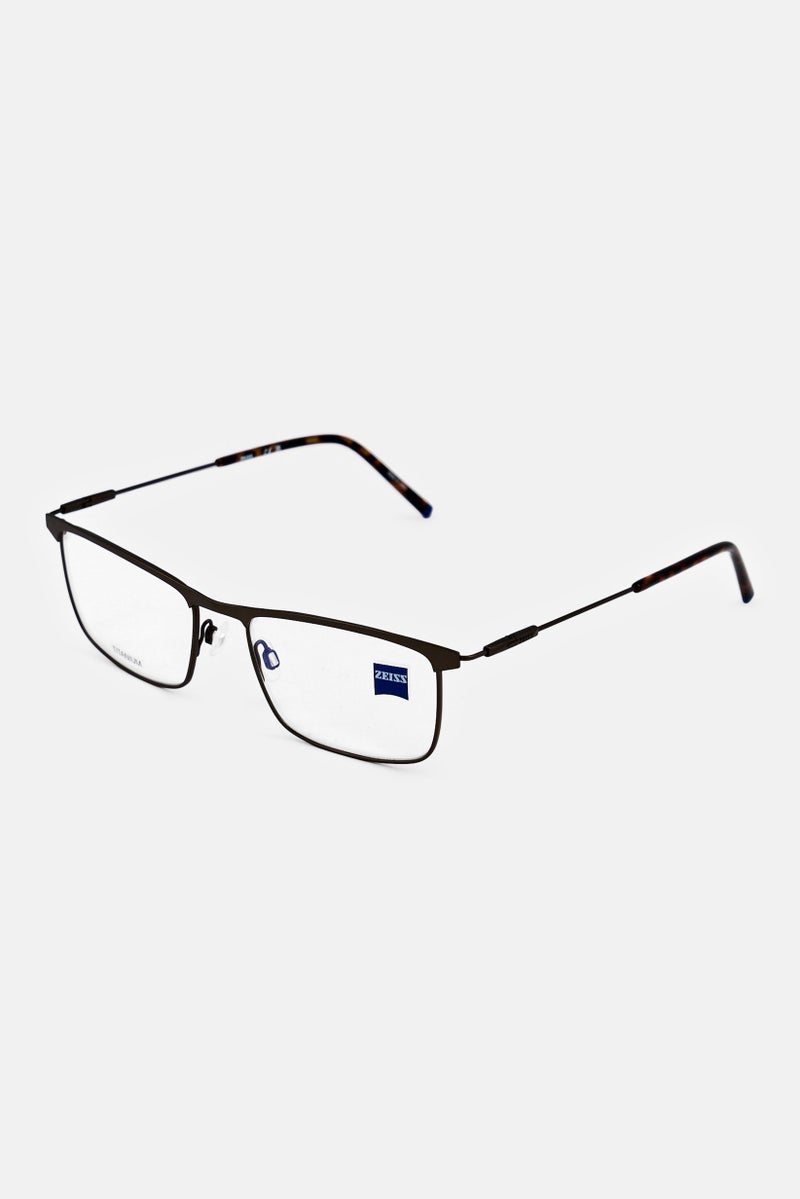 Zeiss نظارات رجالية ZS22102 مستطيلة، لون غانمتال - Image 3