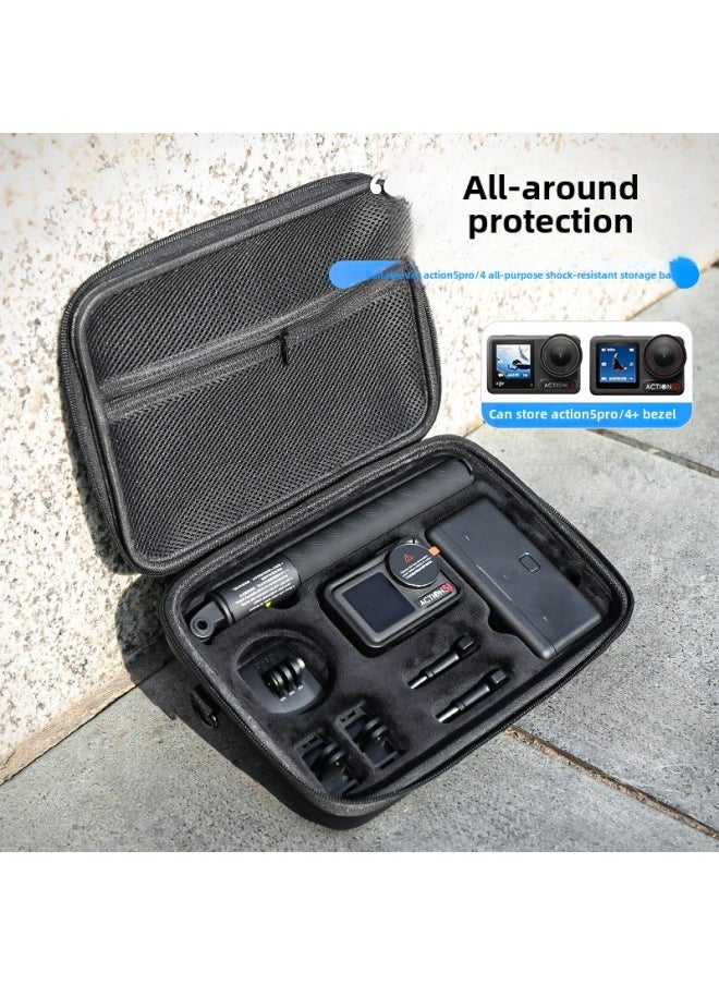 Generic Dajiang Action5pro/4/3 Storage Bag Sports Camera Accessories All-round Portable Strap Shoulder Bag-Color:X4 All-inclusive Storage Bag  - Image 2
