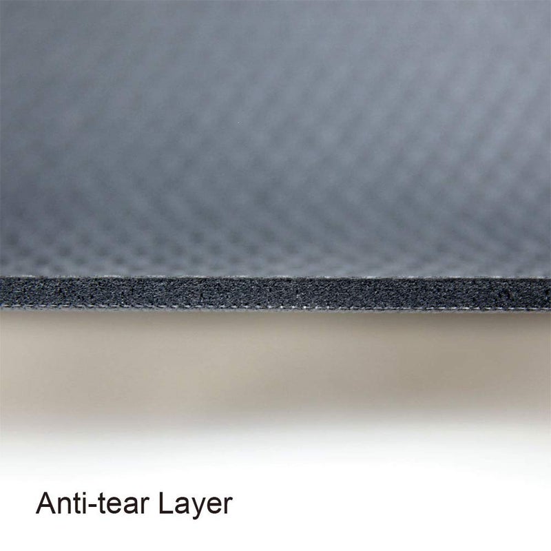 RevTime حصيرة تمارين كبيرة RevTime 6 × 4 أقدام (72" × 48" × 1/4") بسماكة 6 مم وكثافة عالية لتمارين القلب واليوغا في المنزل، أرضية صالة رياضية متينة، سوداء - Image 5