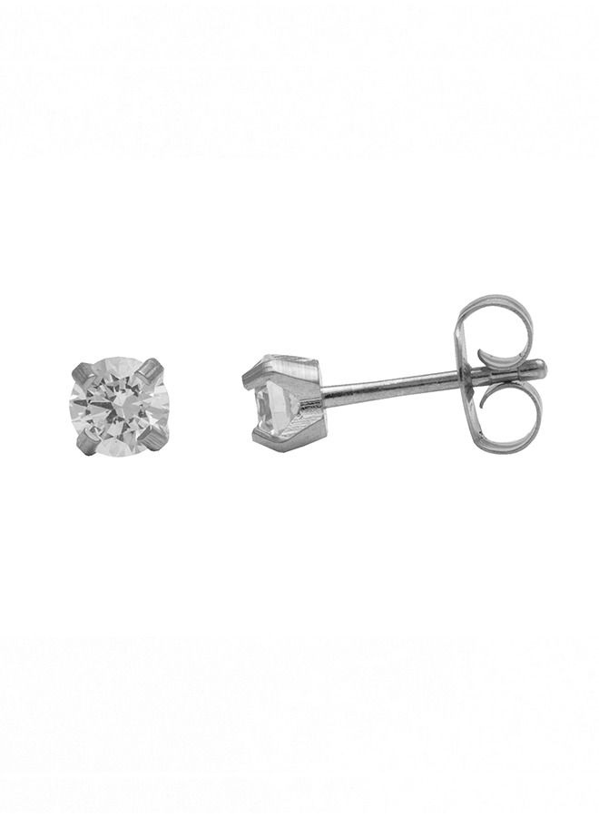 Studex 4MM Cubic Zirconia Allergy-Free Stainless Steel Ear Studs - Image 3