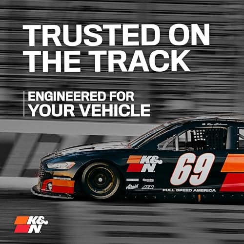 K+N فلتر هواء المحرك الأصلي عالي التدفق من K&N: زيادة القوة والتسارع، قابل للغسل، فلاتر هواء سيارات فاخرة، بديل متوافق مع 2006-2017 BMW (Z4، 135i ونماذج مختارة أخرى) 33-2367 - Image 3