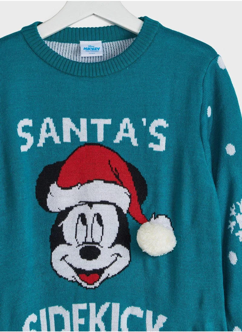 Disney Kids Mickey Christmas Sweater
