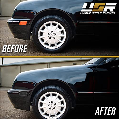 USR UNIQUE STYLE RACING USR DEPO 96-02 W210 E-Class Smoker Bumper Side Marker Light Assembly Set (Left + Right) Compatible with 1996-2002 Mercedes Benz W210 E Class - Image 2