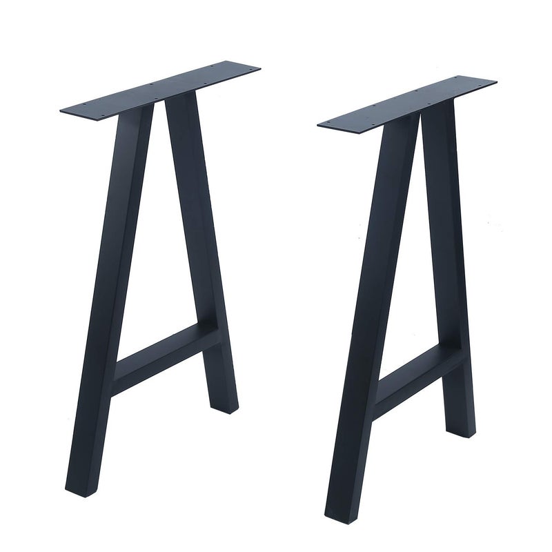Ventuos Metal Furniture Legs 28Height 175WideIndustrial Rustic Decory A Shape Table LegsHeavy Duty Metal Desk LegsDining Table LegsIndustrial Modern DIY Bench LegsBlack2 Pcs - Image 4