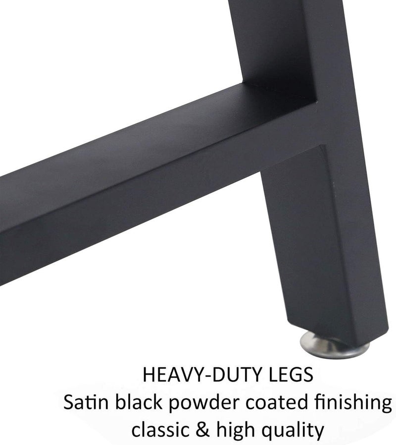 Ventuos Metal Furniture Legs 28Height 175WideIndustrial Rustic Decory A Shape Table LegsHeavy Duty Metal Desk LegsDining Table LegsIndustrial Modern DIY Bench LegsBlack2 Pcs - Image 2