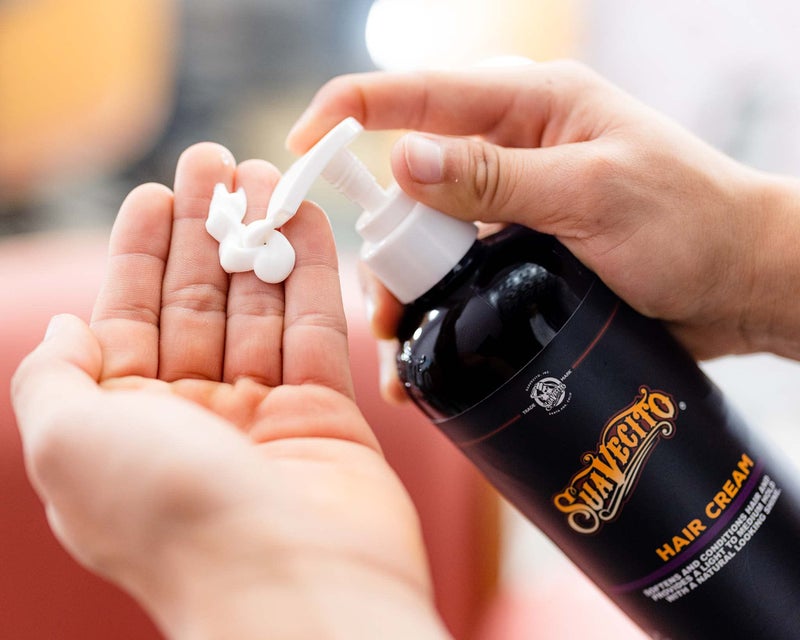 Suavecito Hair Cream Pump Bottle Medium Shine All Day Light Hold (16 oz) - Image 2