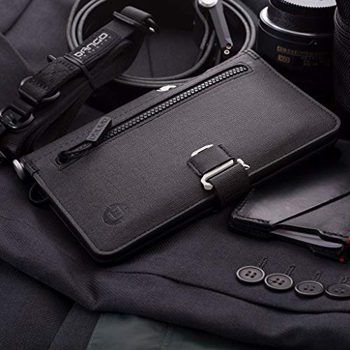 DANGO PRODUCTS Dango Slim Minimalist Wallet & Document Holder for Men - Dtex Water Resistant - Bifold, Black - Image 3
