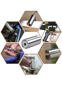 BANTER BANTER Eagle Enterprise Wrench Tool Kit Universal Torque Wrench Head Set Power Drill Adapted Universal Socket Grip Socket Sleeve 719mm Power Drill Ratchet Bushing Spanner Key Grip Hand Tools  - Image 2