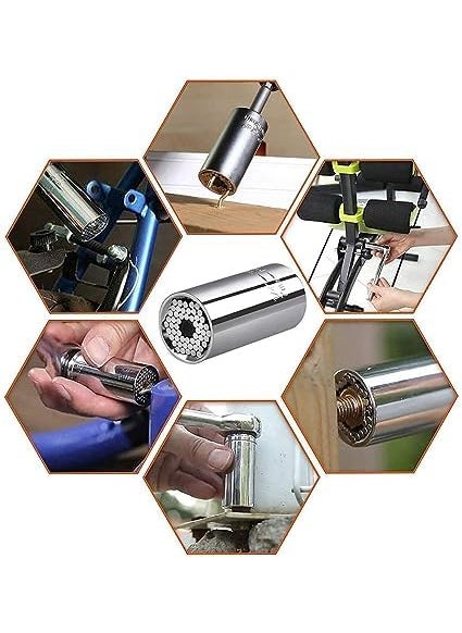 BANTER - BANTER Eagle Enterprise Wrench Tool Kit Universal Torque Wrench Head Set Power Drill Adapted Universal Socket Grip Socket Sleeve 719mm Power Drill Ratchet Bushing Spanner Key Grip Hand Tools - Image 1