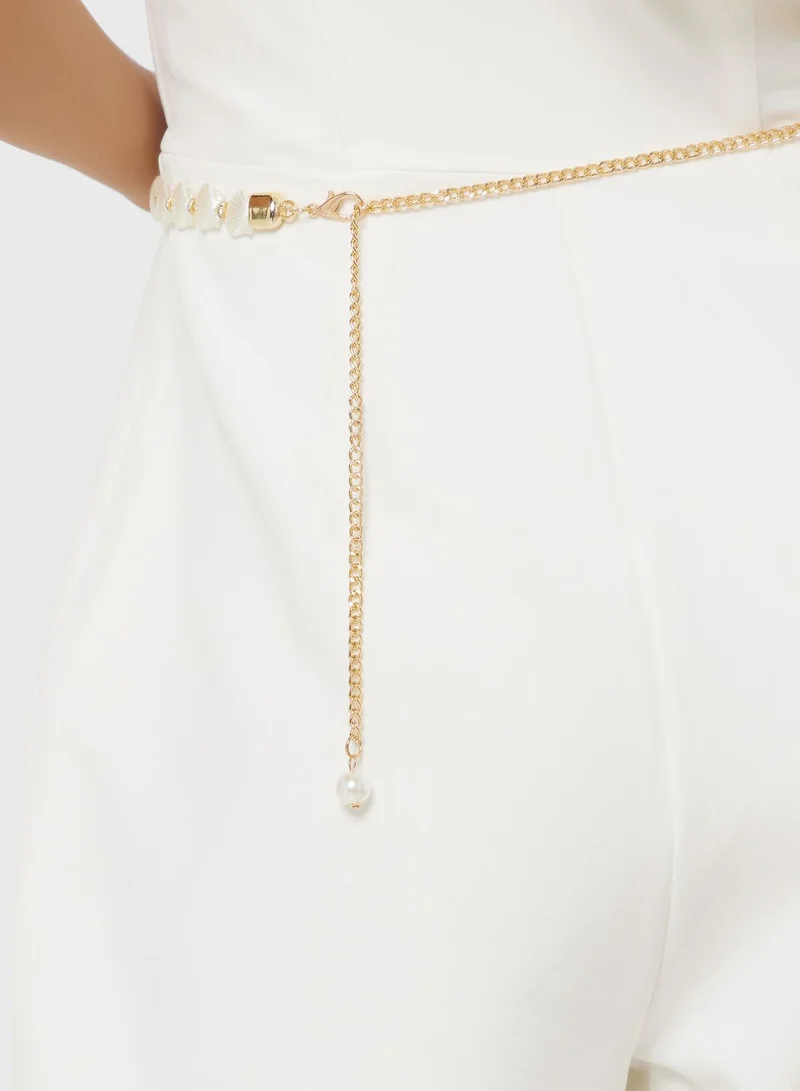 Ella Limited Edition Shell Detail Chain Belt