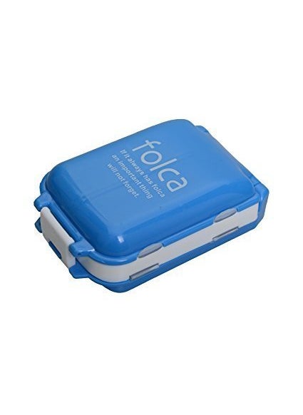 Topinon Topinon Folca Plastic Rectangular Medicine Box Mini Vitamin Pill Tablet Case Organizer (Set of 2) Rectangular, Multicolor  - Image 1