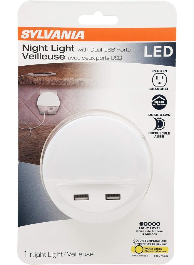 LEDVANCE SYLVANIA LED Night Light with Dual USB Ports - Image 2