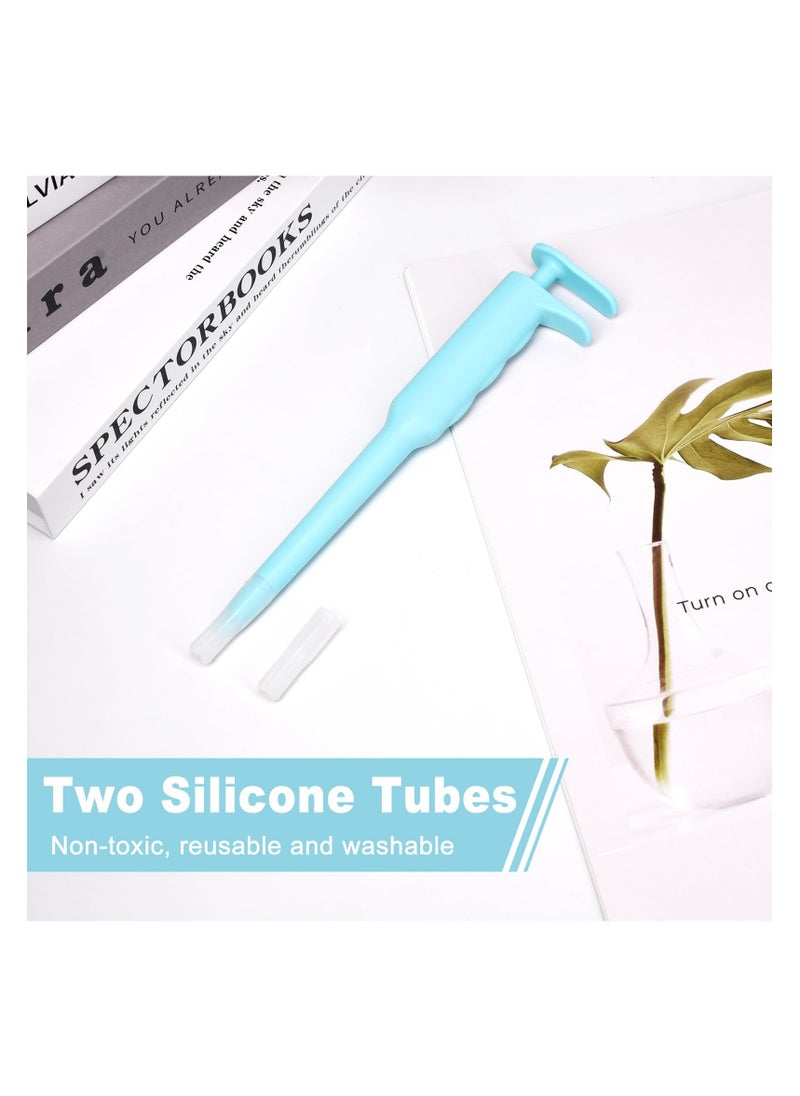 SYOSI - Pet Pill Dispenser, Pet Piller Gun Oral Tablet Capsule, Pet Piller Soft Tip Tablet Silicone Pusher Pill Feeder for Cats, Dogs, and Small Animals 2PCS (Blue) - Image 1
