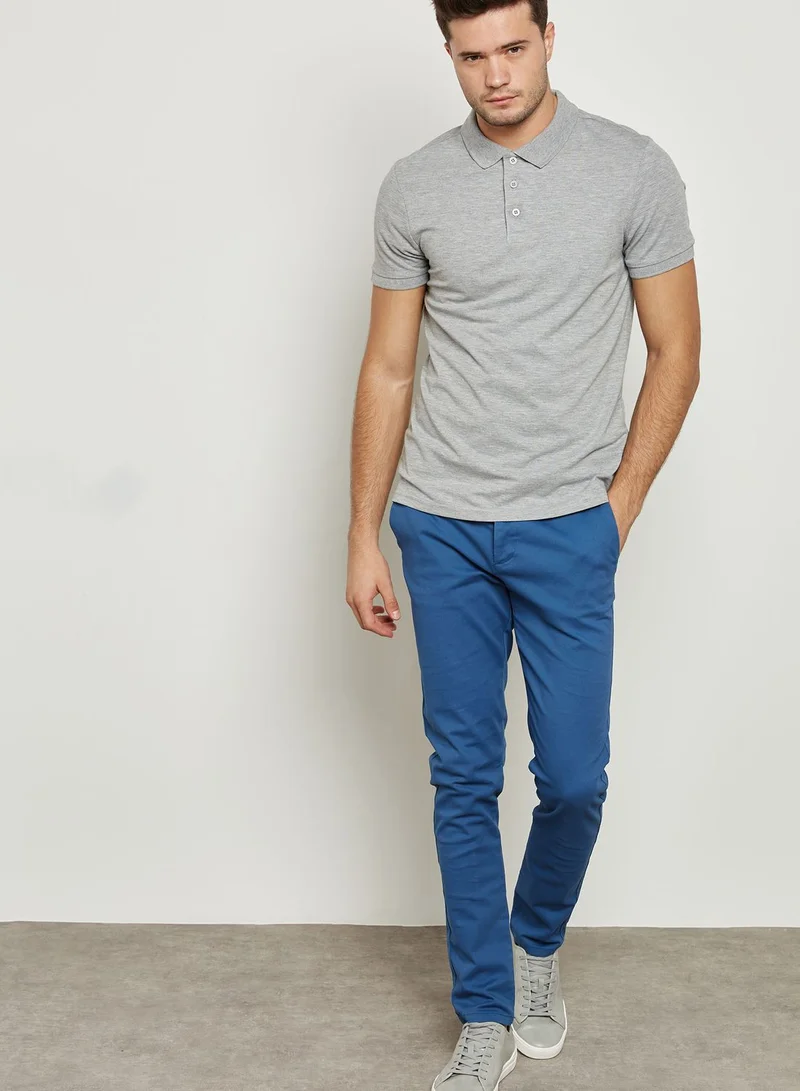 TOPMAN Muscle Fit Polo