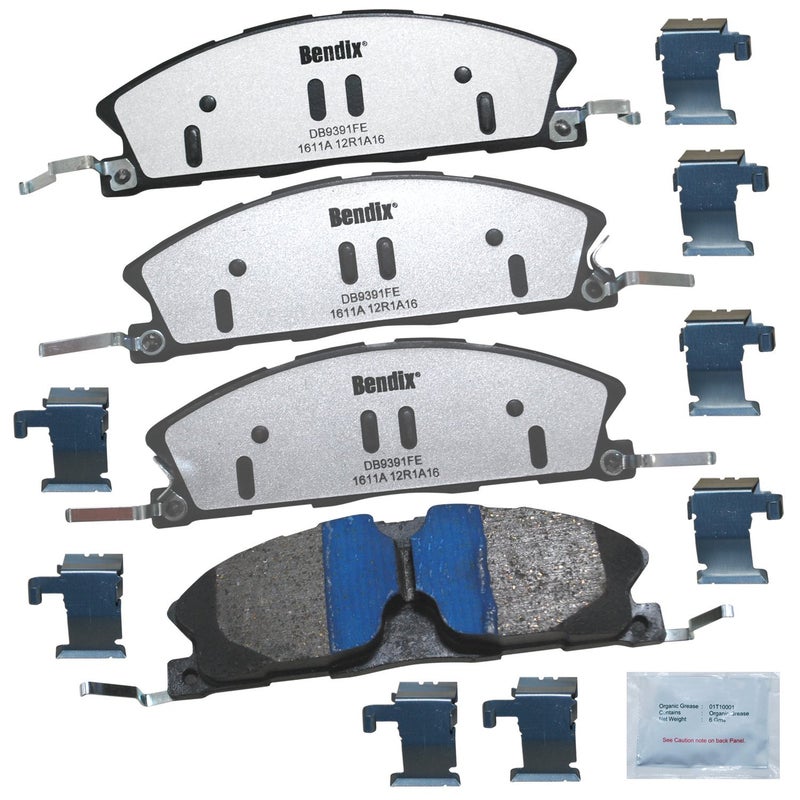 Bendix Fleet Metlok PBD1611A Semi-Metallic Front Brake Pads for Select Models Ford Police Interceptor Sedan, Utility, Special Service Taurus, Lincoln MKT - Image 4