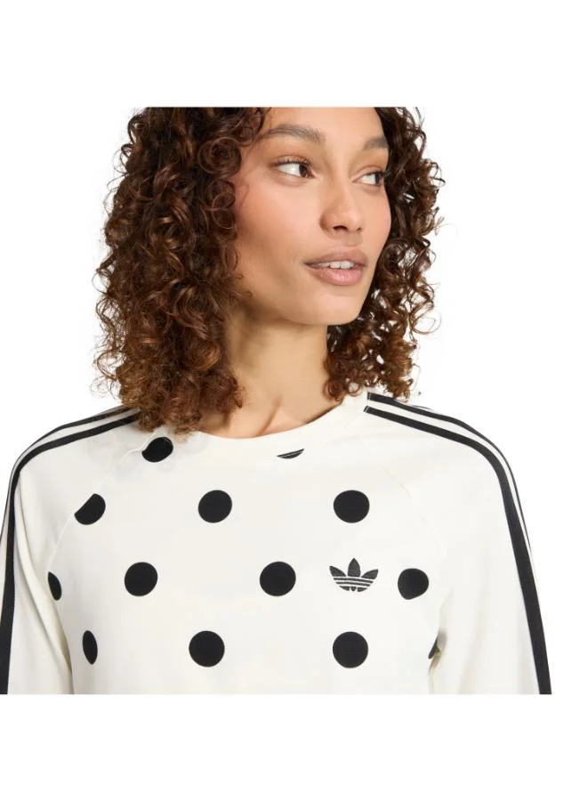 adidas Originals  POLKA DOTS SLIM LONG SLEEVE Long-sleeve Top for Women | Best Price UAE