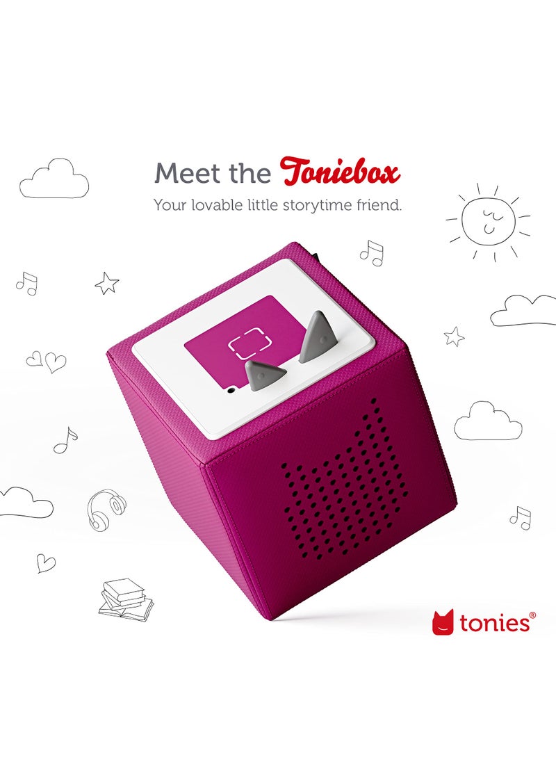 Tonies Toniebox Audio Player Starter Set with Playtime Puppy - Listen, Learn, and Play with One Huggable Little Box - Purple  - Image 2