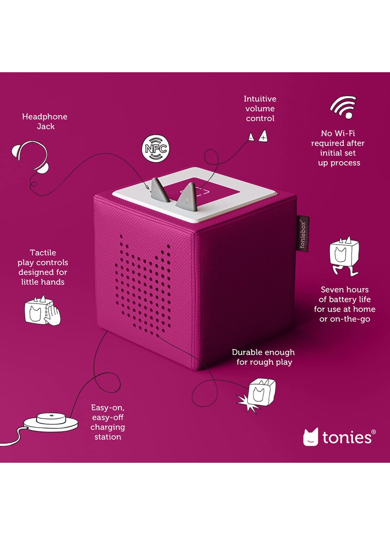 Tonies Toniebox Audio Player Starter Set with Playtime Puppy - Listen, Learn, and Play with One Huggable Little Box - Purple  - Image 3