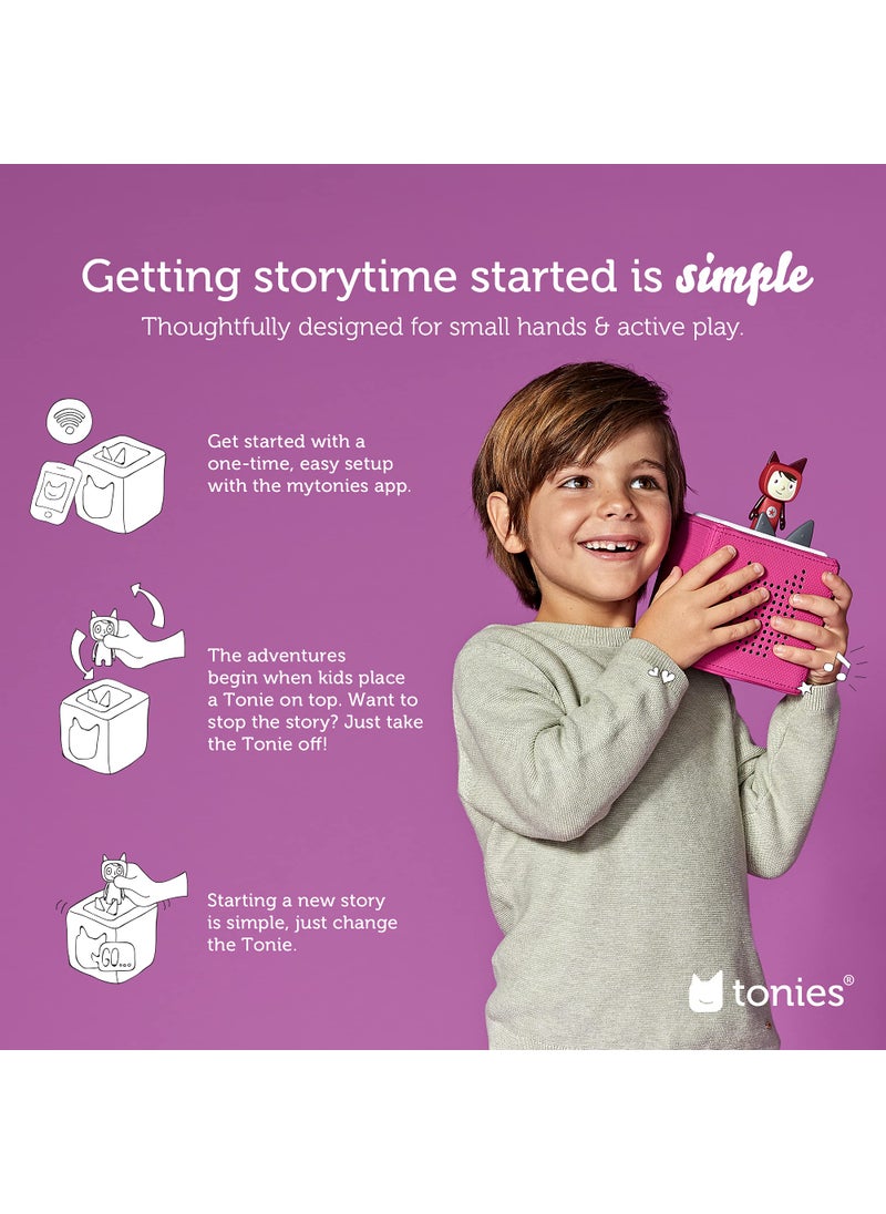 Tonies Toniebox Audio Player Starter Set with Playtime Puppy - Listen, Learn, and Play with One Huggable Little Box - Purple  - Image 4