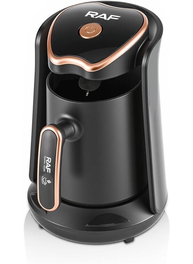 RAF 600W Turkish Coffee Pot – One Click Brewing – Multi Beverage Function for Tea & Coffee – 300ml Capacity – Elegant Black Finish – Easy Cleaning & Safe Use - Image 3
