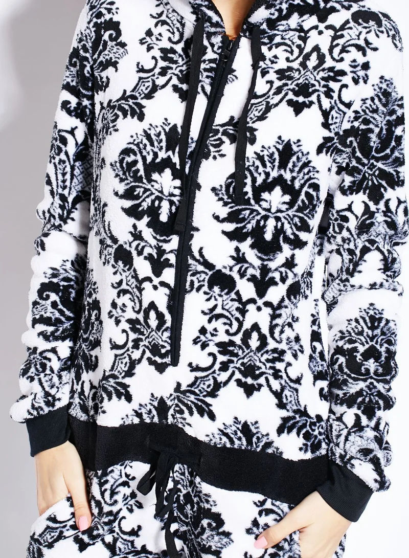 Loungeable Baroque Print Onesie