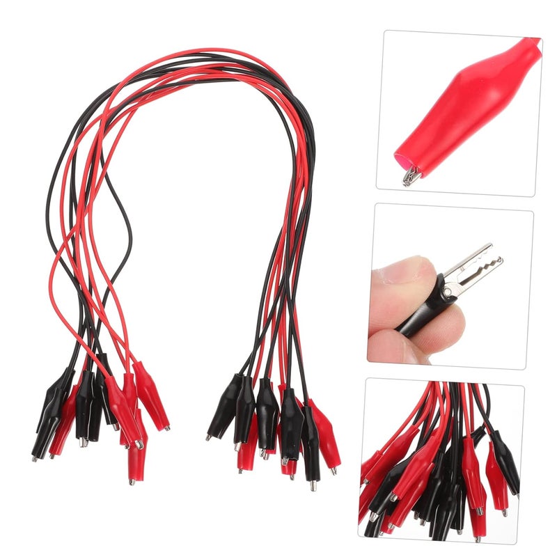 30Pcs Alligator Clips Test Leads Dual Ended Cable Electronics Electrical Connection Wire - Image 4