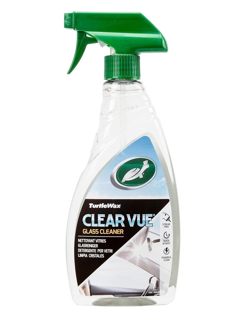 TurtleWax Car Glass Cleaner Spray Windshield Cleaner Streak Free Auto Glass Cleaning Liquid Quick Dry Glass Cleaner for Car Windows Mirror Screen Interior Exterior Automotive Glass Care Solution Spray Bottle. - Image 1