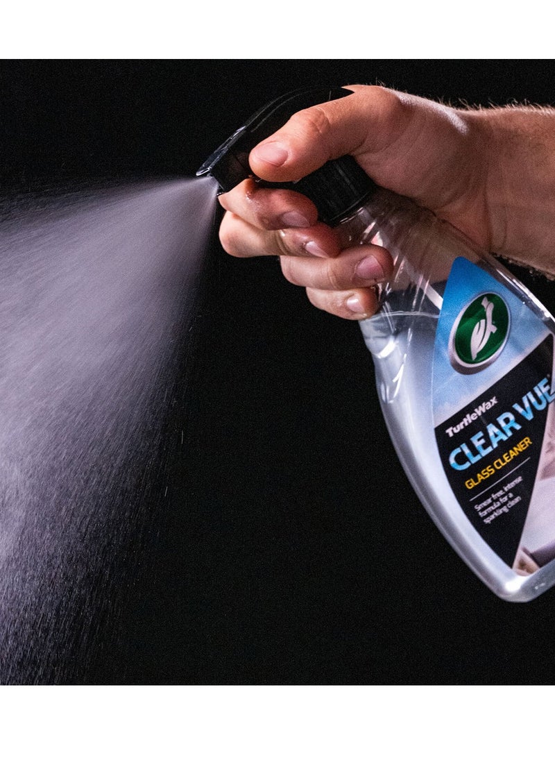 TurtleWax Car Glass Cleaner Spray Windshield Cleaner Streak Free Auto Glass Cleaning Liquid Quick Dry Glass Cleaner for Car Windows Mirror Screen Interior Exterior Automotive Glass Care Solution Spray Bottle. - Image 3