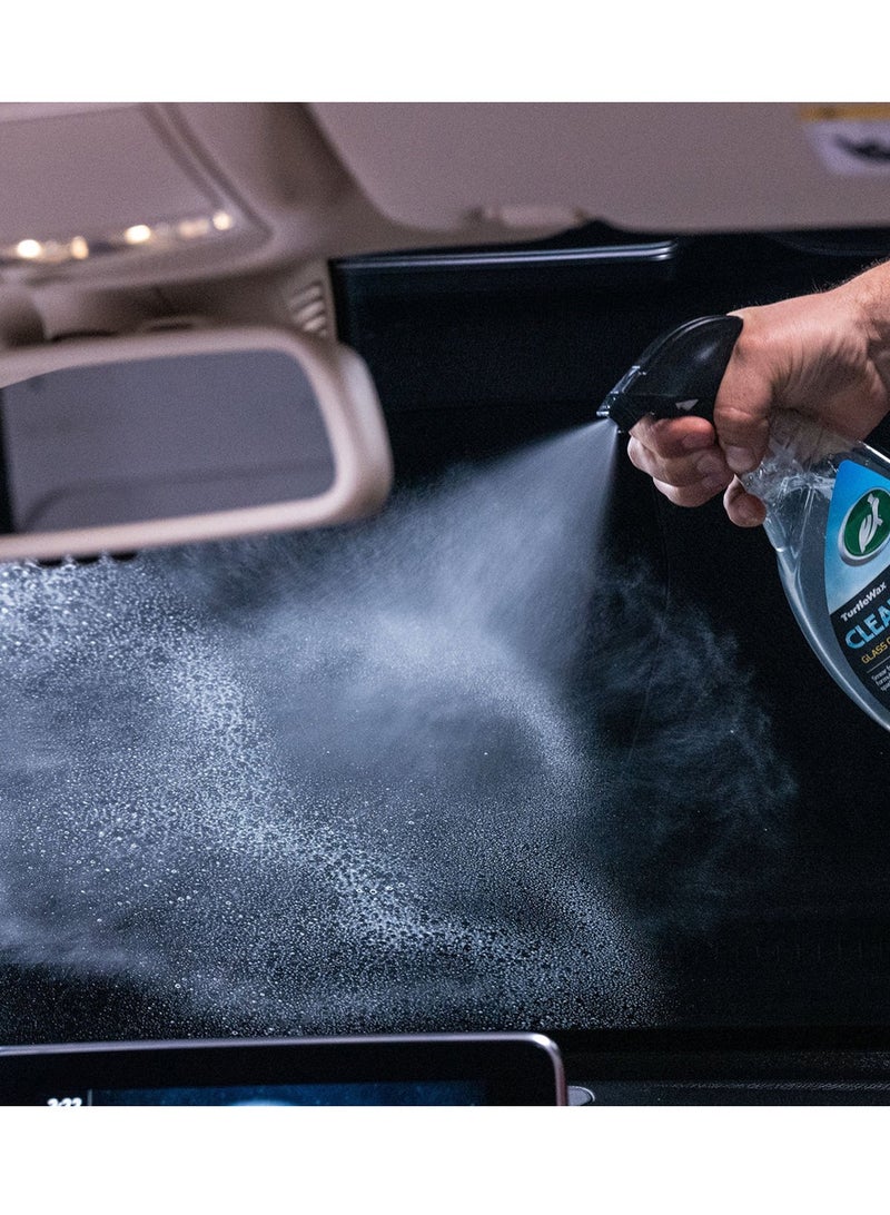 TurtleWax Car Glass Cleaner Spray Windshield Cleaner Streak Free Auto Glass Cleaning Liquid Quick Dry Glass Cleaner for Car Windows Mirror Screen Interior Exterior Automotive Glass Care Solution Spray Bottle. - Image 4