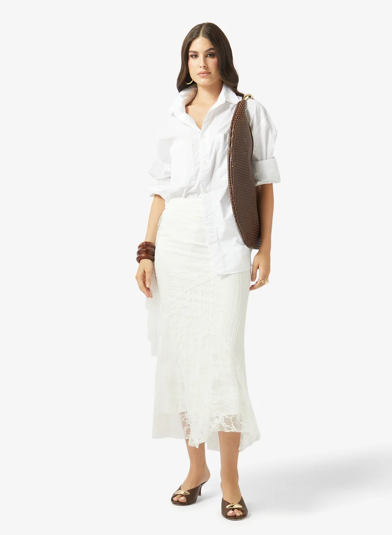 ايلا تنورة حورية البحر بالدانتيل