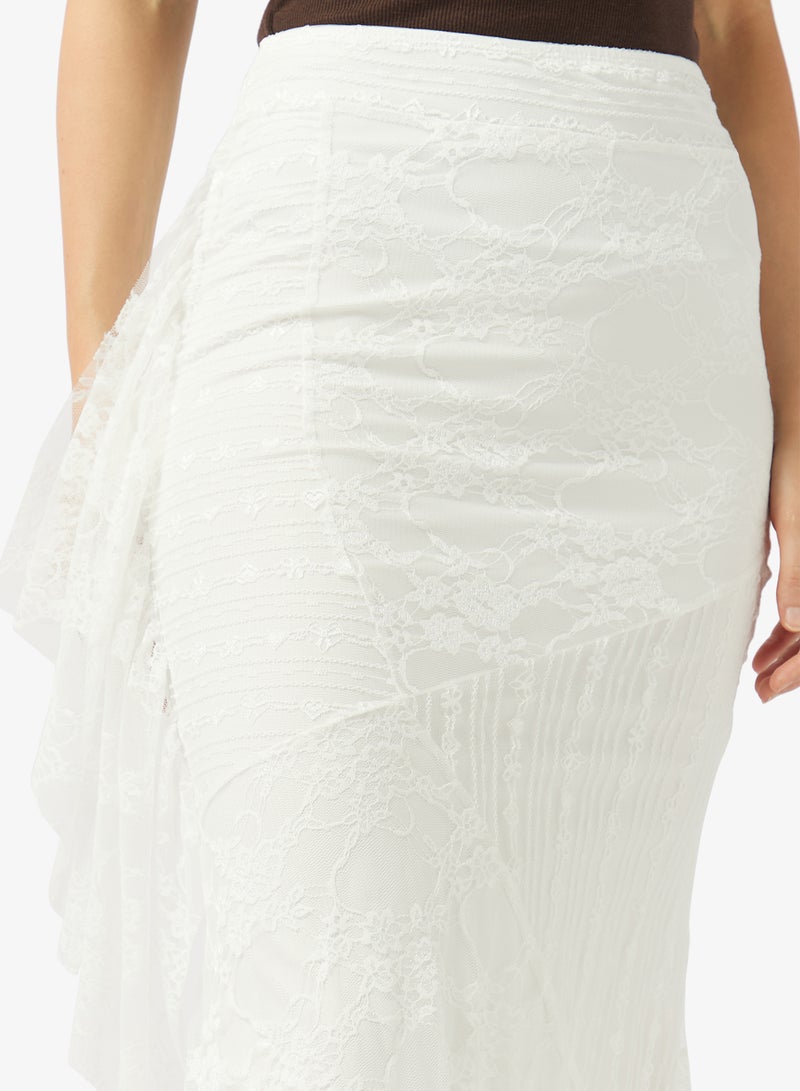 ELLA Lace Mermaid Cut Skirt - Image 4
