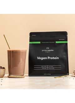 THE PROTEIN WORKS Vegan Powder Plant Based Shake Natural Vegan Gluten Free 66 Servings Chocolate Silk 2Kg  - Image 3