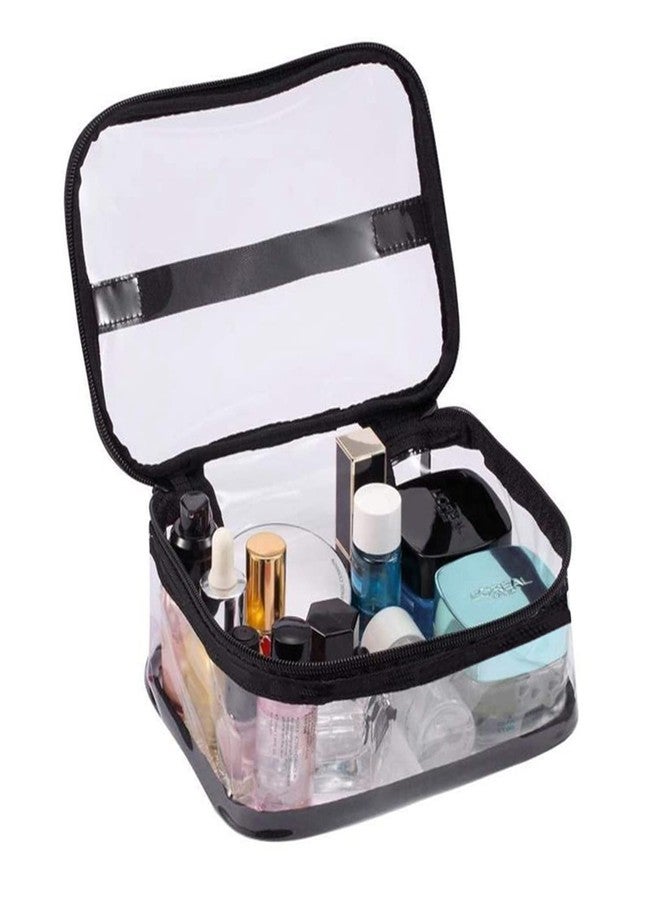 LUCES® Makeup Storage Zipper Pouch Cosmetic Utility Toiletry Wardrobe Organizer Jewellery Pouch Box Travel Vanity Artist Storage Bag for Woman Pack of 1 Multicolor - Image 5