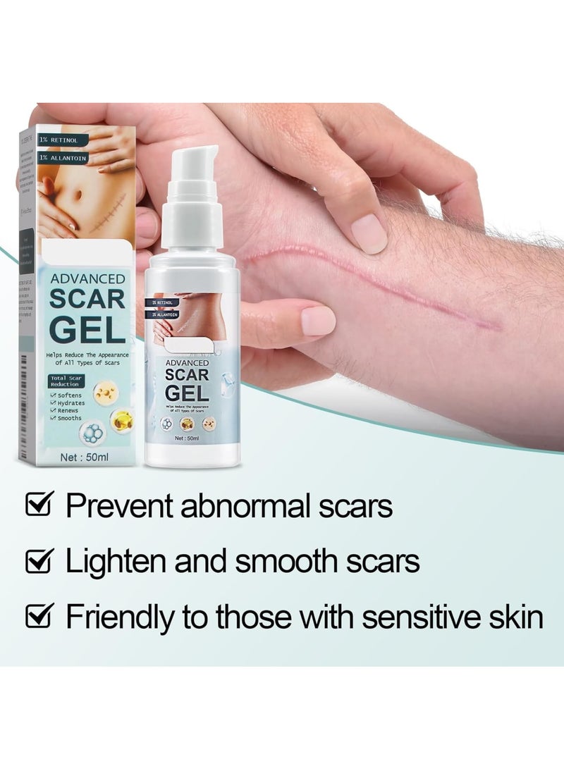 KASTWAVE KASTWAVE Scar Gel, Fades Stretch Marks Away, Scar Removal Cream for Surgical Scars, Burns, Acne, Keloid Bumps,C Section Scars, For Adults & Kids, 50ml  - Image 4