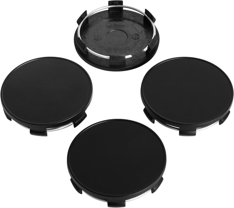 KitsPro 2.7Inch 68MM Wheel Center Caps for BMW 36136783536 Rim Hub Caps, Pack of 4 (Matte Black, Outer 69MM, Inner 65MM) - Image 1