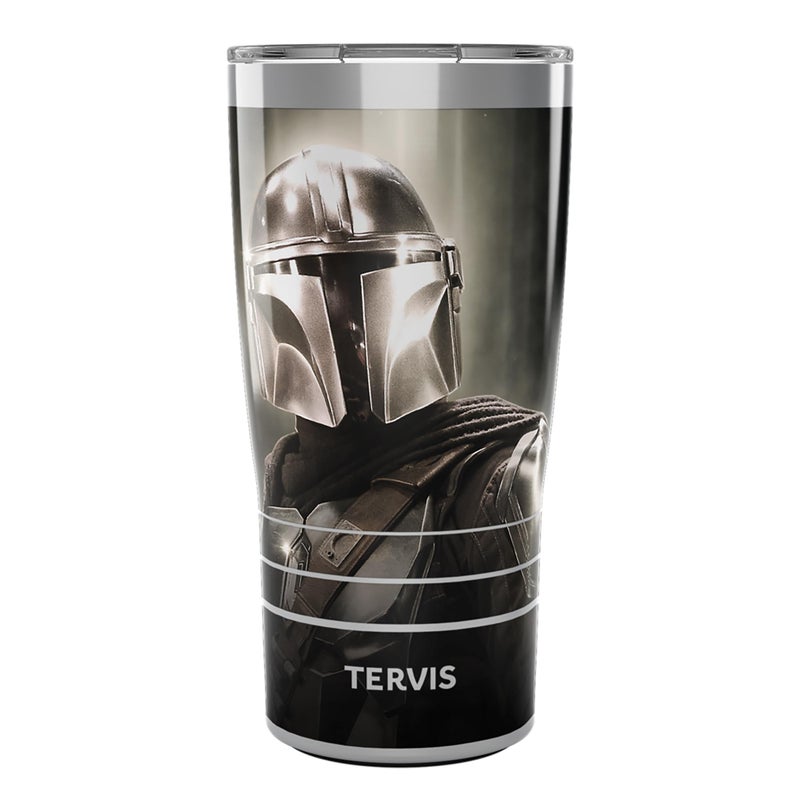 Tervis Traveler Star Wars The Mandalorian Chrome Triple Walled Insulated Tumbler Travel Cup Keeps Drinks Cold Hot 20oz Stainless Steel