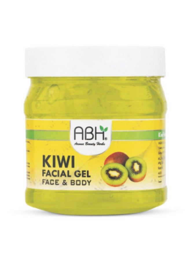 ABH Kiwi Facial Gel for Face & Body - Vitamin-Rich Hydrating Gel with Natural Kiwi Extracts - Revitalizes & Brightens Dull Skin - 500g