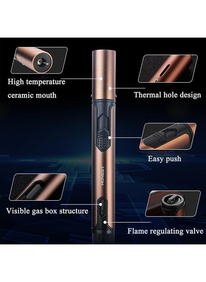 Honest Pen Torch Lighter Adjustable Refillable Butane Jet Flame Portable with Long Neck,Lighter for BBQ, Grill, Candle, Camping, Oud, Bukhoor (Without Gas) - Image 4