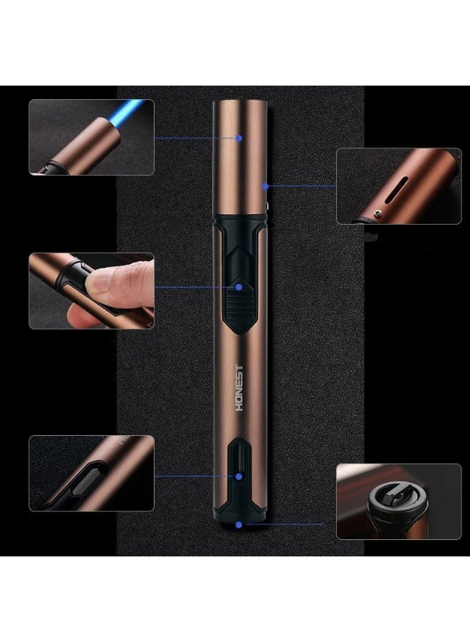 Honest Pen Torch Lighter Adjustable Refillable Butane Jet Flame Portable with Long Neck,Lighter for BBQ, Grill, Candle, Camping, Oud, Bukhoor (Without Gas) - Image 3