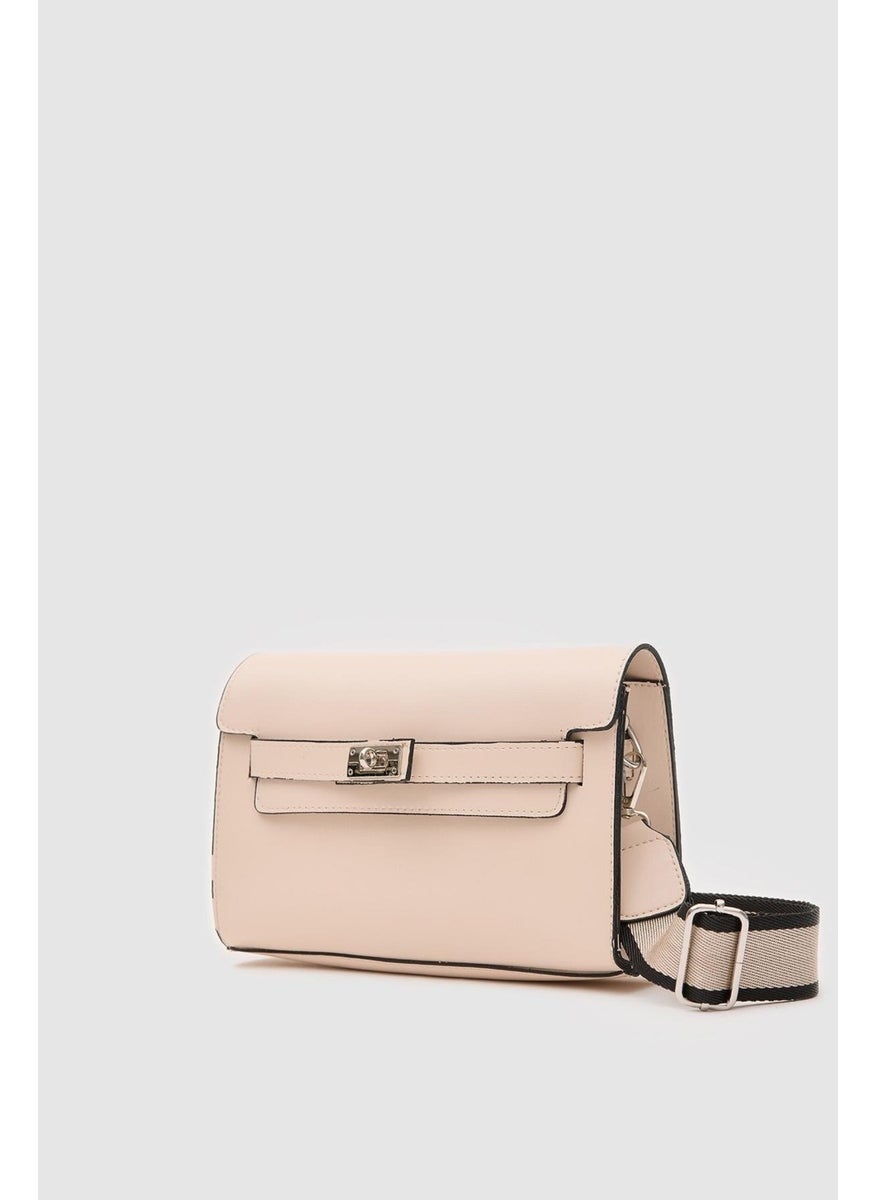 Shule Bags Kelly Locking Cream Clutch Bag  - Image 2