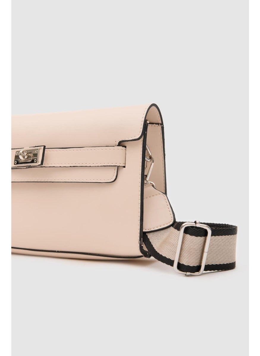 Shule Bags Kelly Locking Cream Clutch Bag  - Image 3