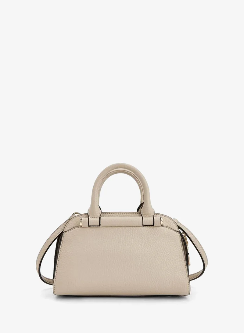 Celeste BEIGE Solid Tote Bag With Detachable Strap for Women | Best Price UAE