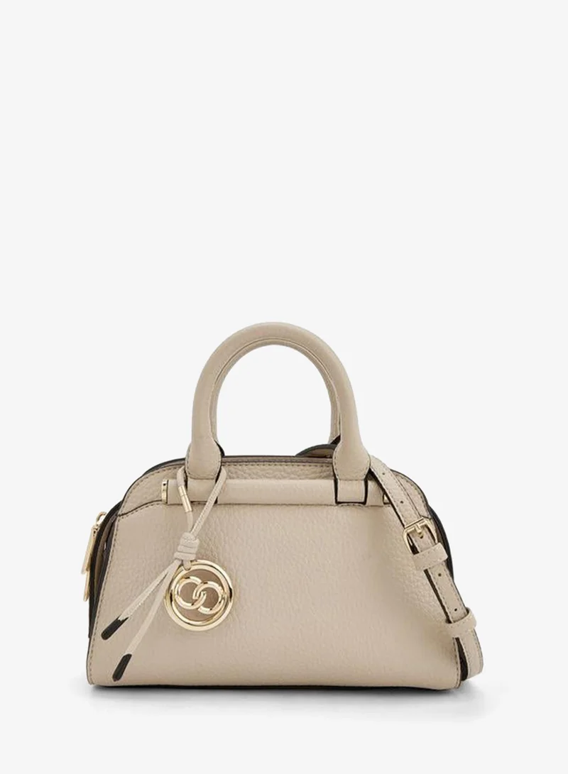 Solid Tote Bag With Detachable Strap
