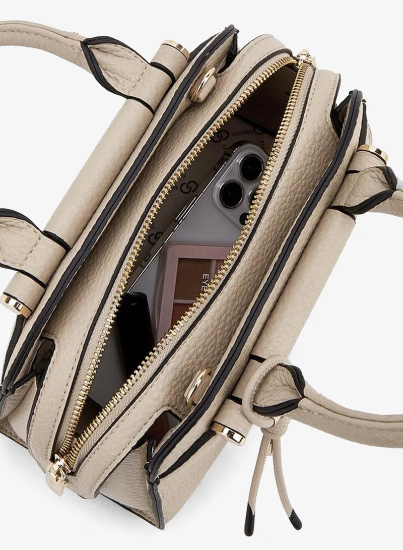Celeste BEIGE Solid Tote Bag With Detachable Strap for Women | Best Price UAE