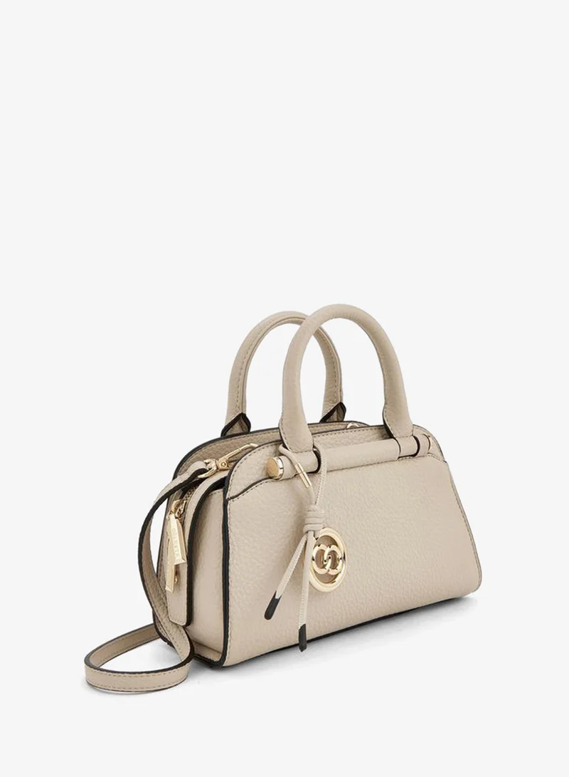 Celeste BEIGE Solid Tote Bag With Detachable Strap for Women | Best Price UAE