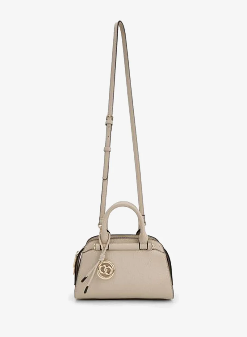 Celeste BEIGE Solid Tote Bag With Detachable Strap for Women | Best Price UAE