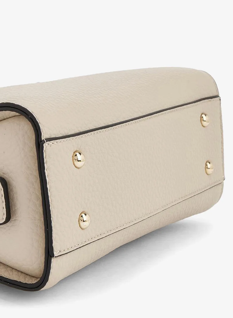 Celeste BEIGE Solid Tote Bag With Detachable Strap for Women | Best Price UAE