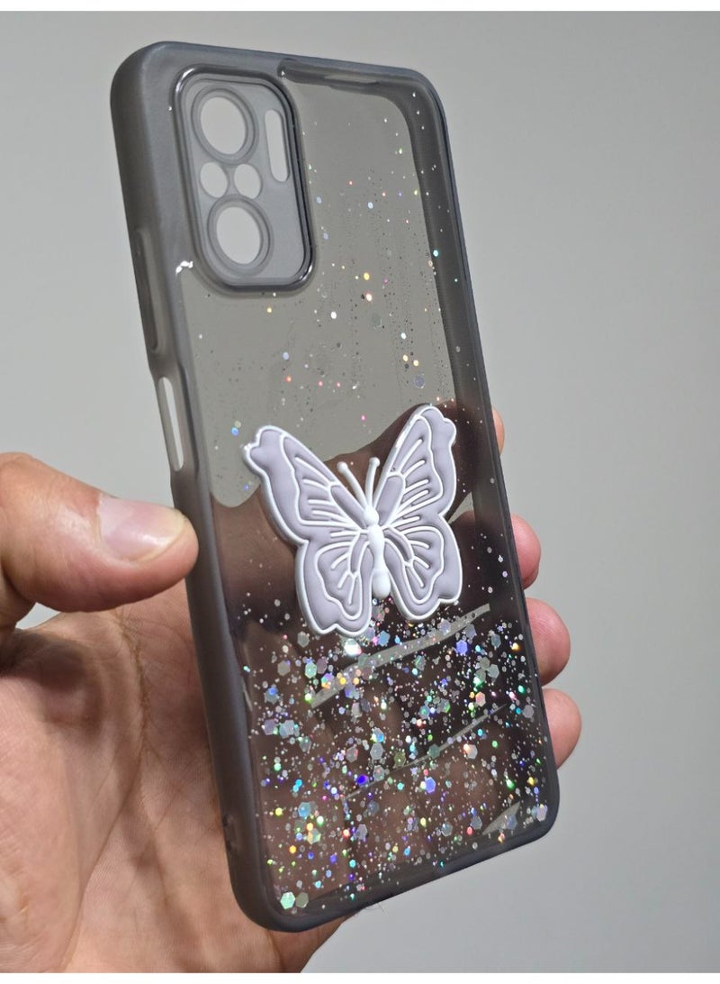 Butterfly Print Back Cover Compatible With Phone Xiaomi Redmi Note 10 - Image 3