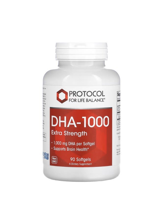 Protocol For Life Balance DHA 100 Extra Strength 1000 mg 90 Softgels - Image 1