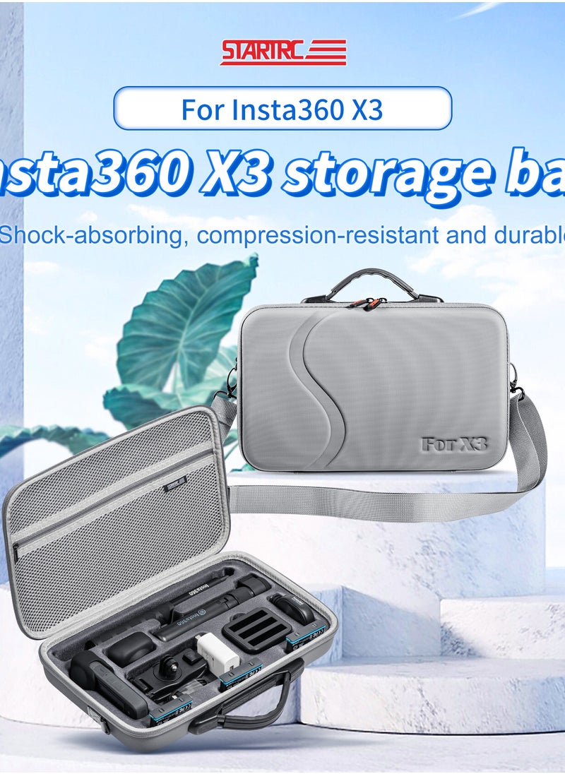 STARTRC - STARTRC Insta360 X3 Carry Carrying Travel Case Shoulder Storage Suitcase Single Camera Bag Pouch Hard Shell Waterproof X3 Gear - Image 1